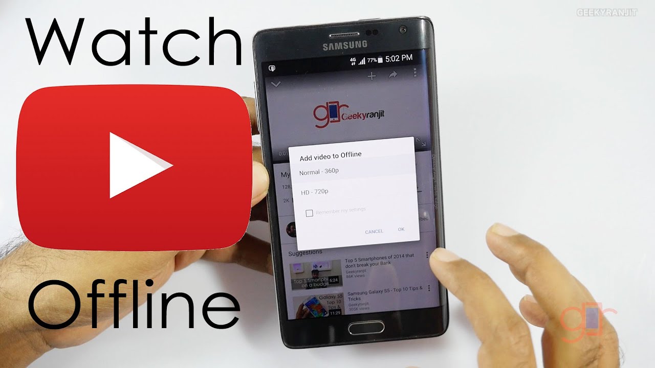 how to watch videos offline